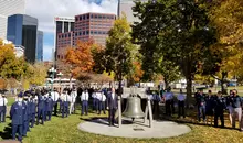 Photo showing the Fallen Hero's event with Governor Polis and Cadets, 2021.