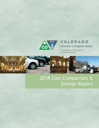 Division of Capital Assets Rate Comparison and Cost Savings Report for 2018