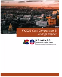 Image showing the cover page for the Colorado DCA Cost Comparison-Savings Report-FY2022