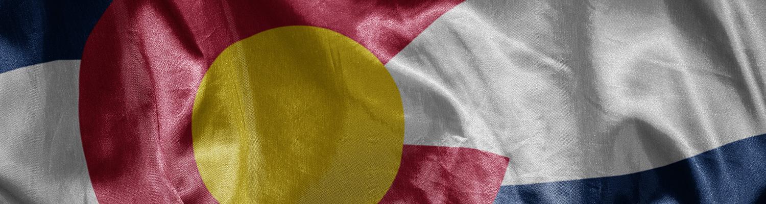 Wrinkled Satin Colorado State Flag